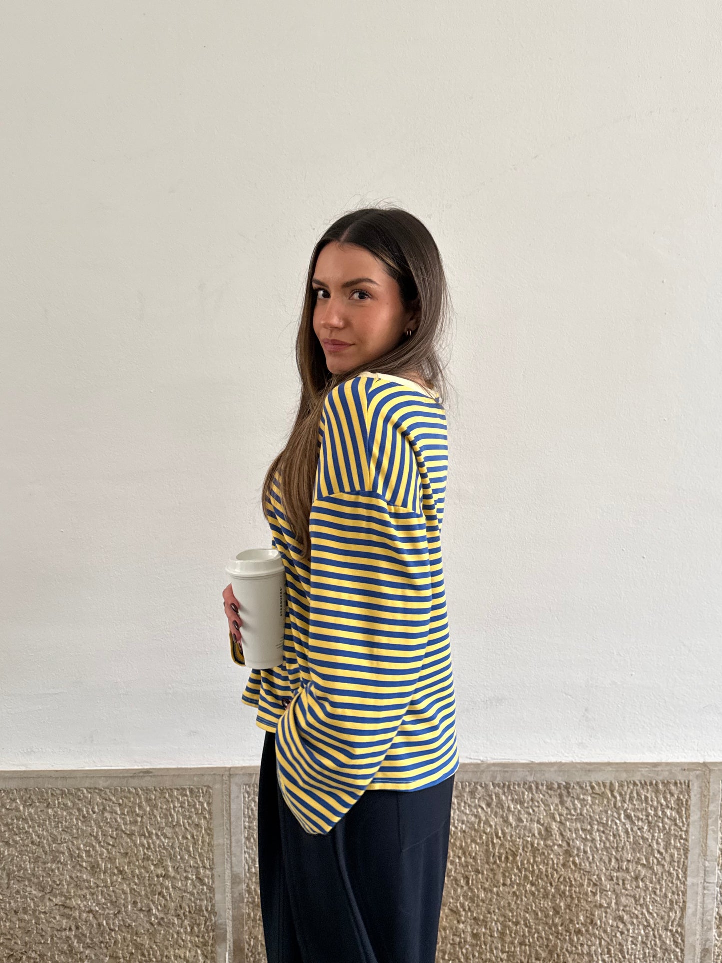 TOP ISADORA JAUNE/BLEU