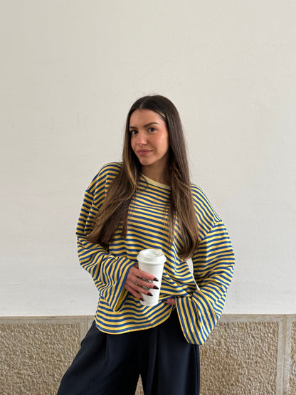 TOP ISADORA JAUNE/BLEU