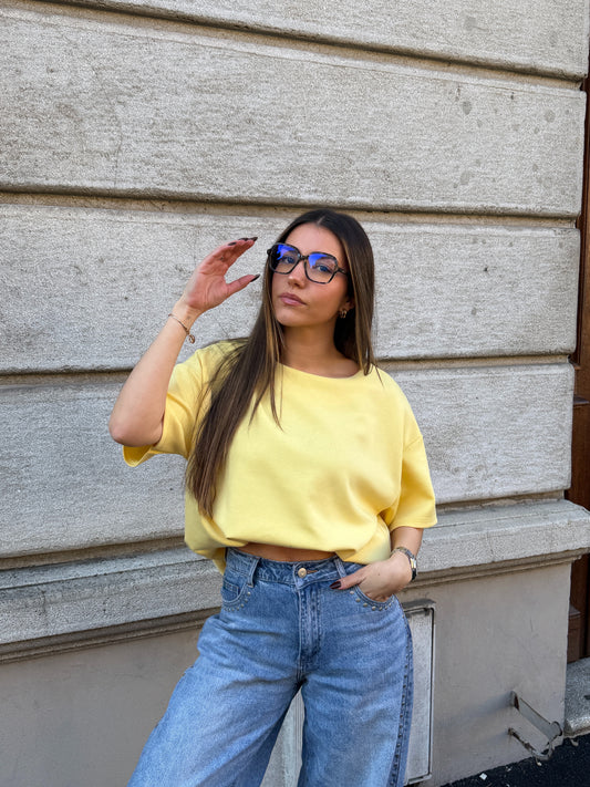 T-SHIRT LISON JAUNE (PRECO - expédition courant avril)