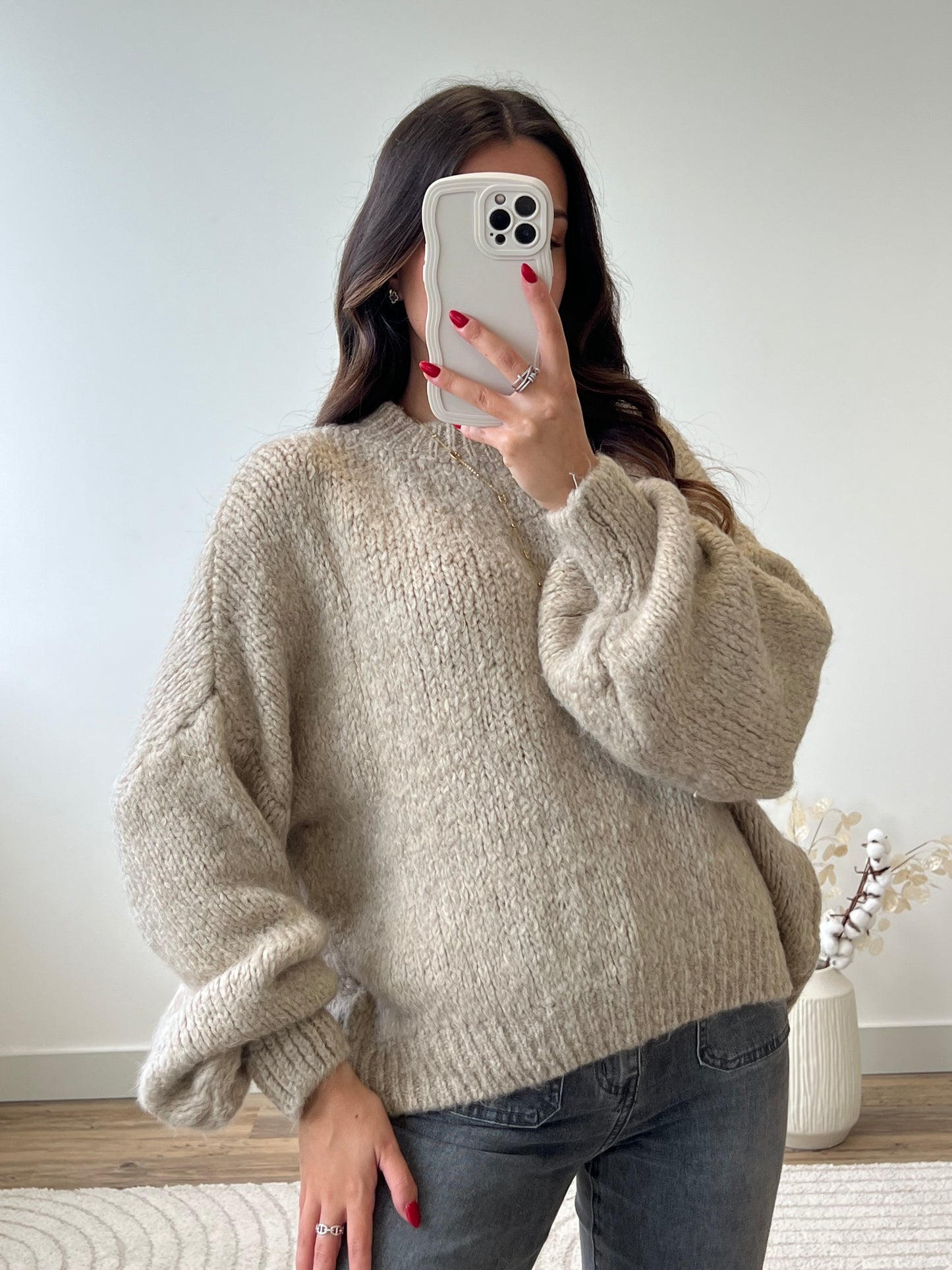 PULL LÉANNE BEIGE