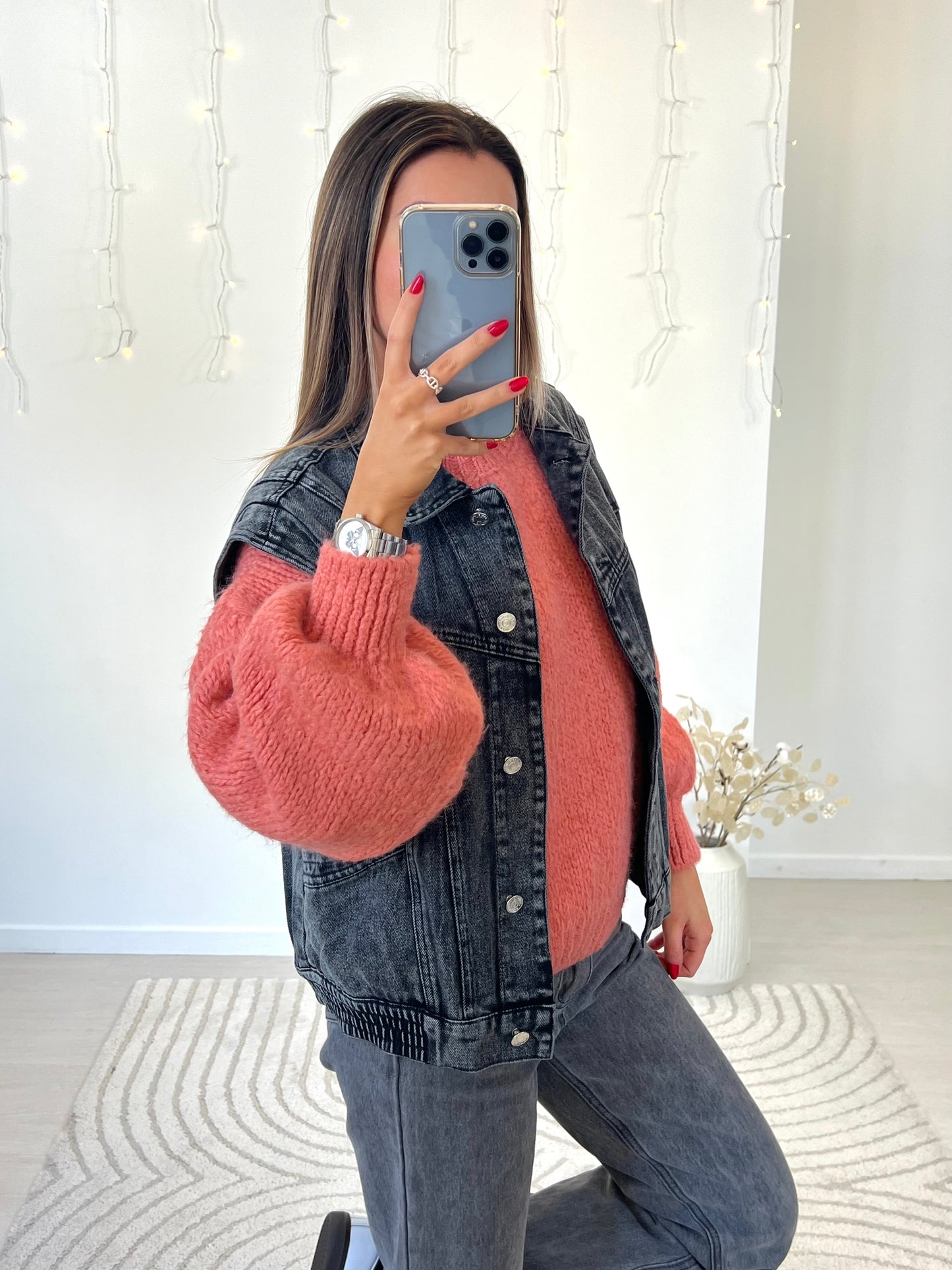 VESTE SANS MANCHES LAUREN GRISE