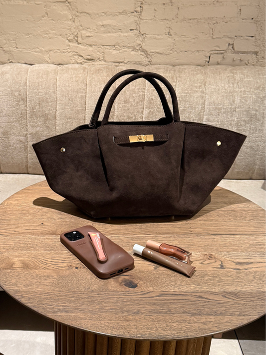 SAC DEMIE MARRON - 100% CUIR