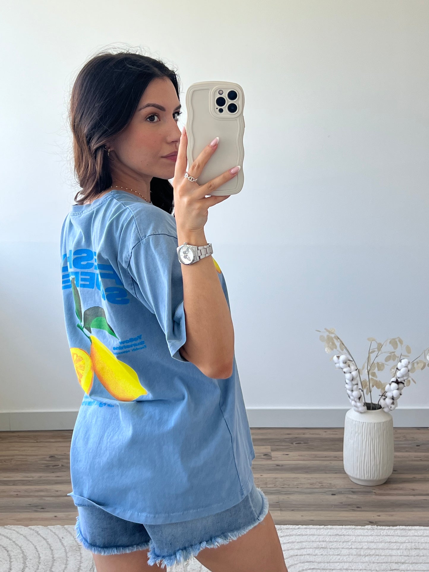 T-SHIRT LEMON BLEU