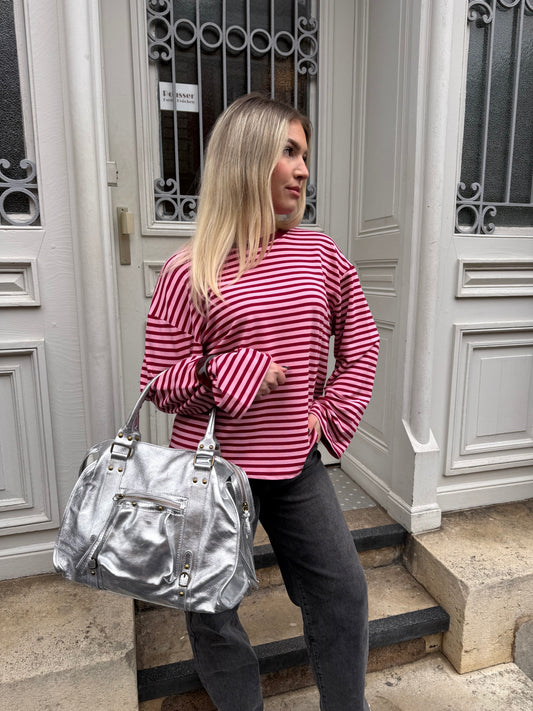 TOP ISADORA BORDEAUX/ROSE (PRÉCO - EXPÉDITION 11/02)