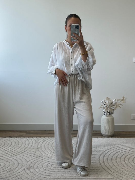 PANTALON FANNY IVOIRE (PETITE & GRANDE)