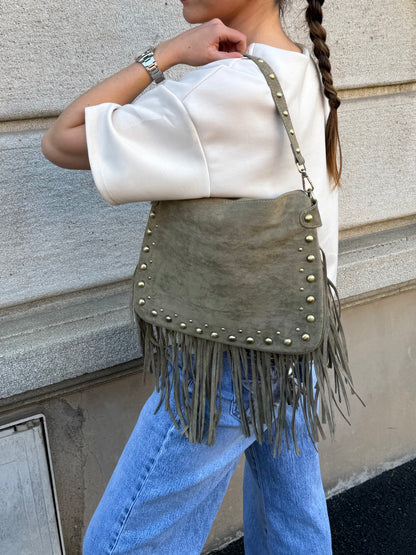 SAC FRANGE KAKI