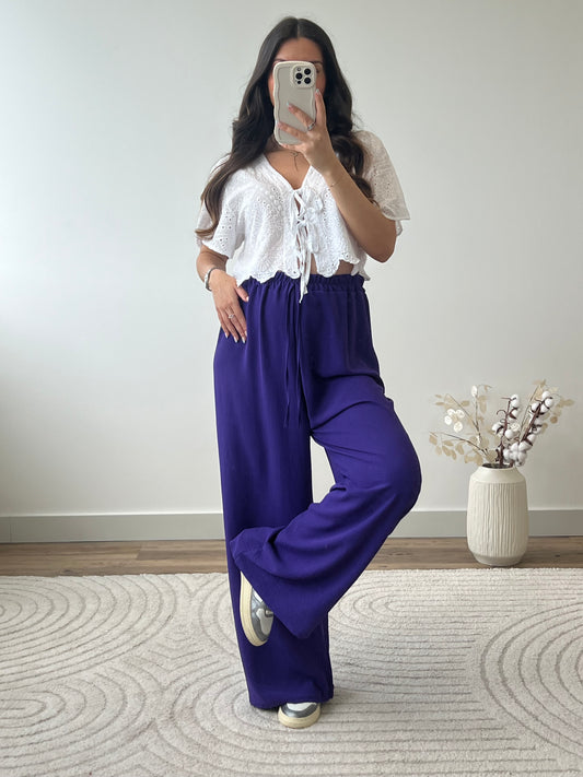 PANTALON FANNY VIOLET (PETITE & GRANDE)