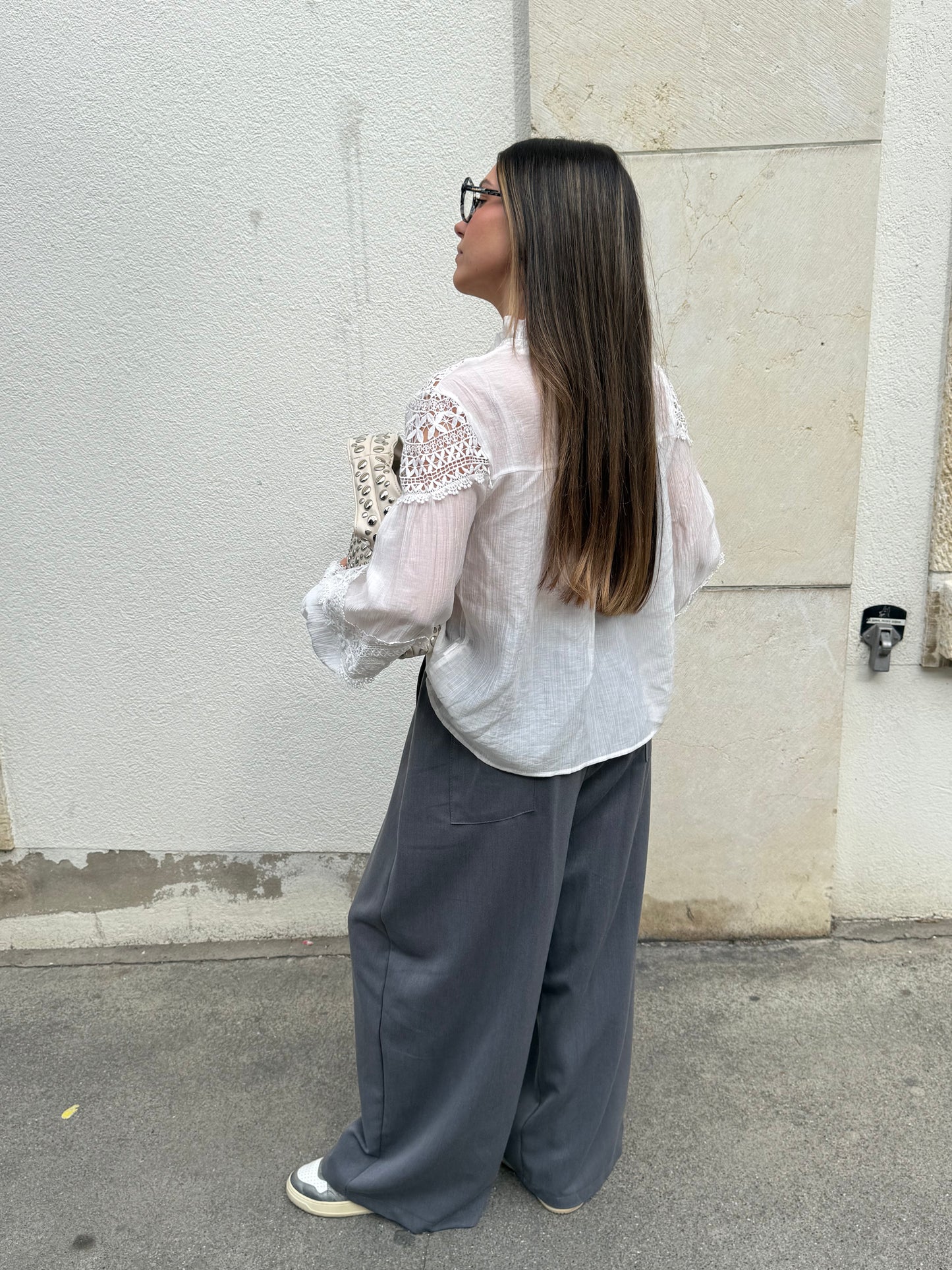 PANTALON BLAZER GRIS