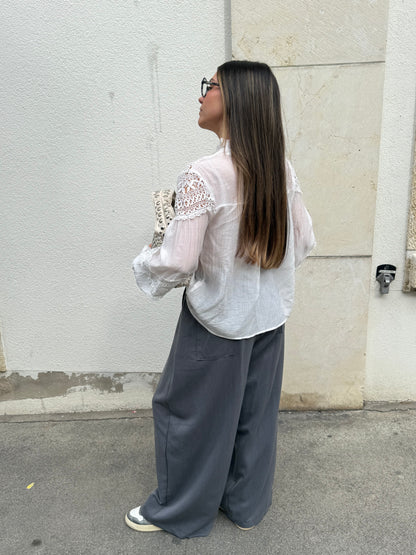 PANTALON BLAZER GRIS