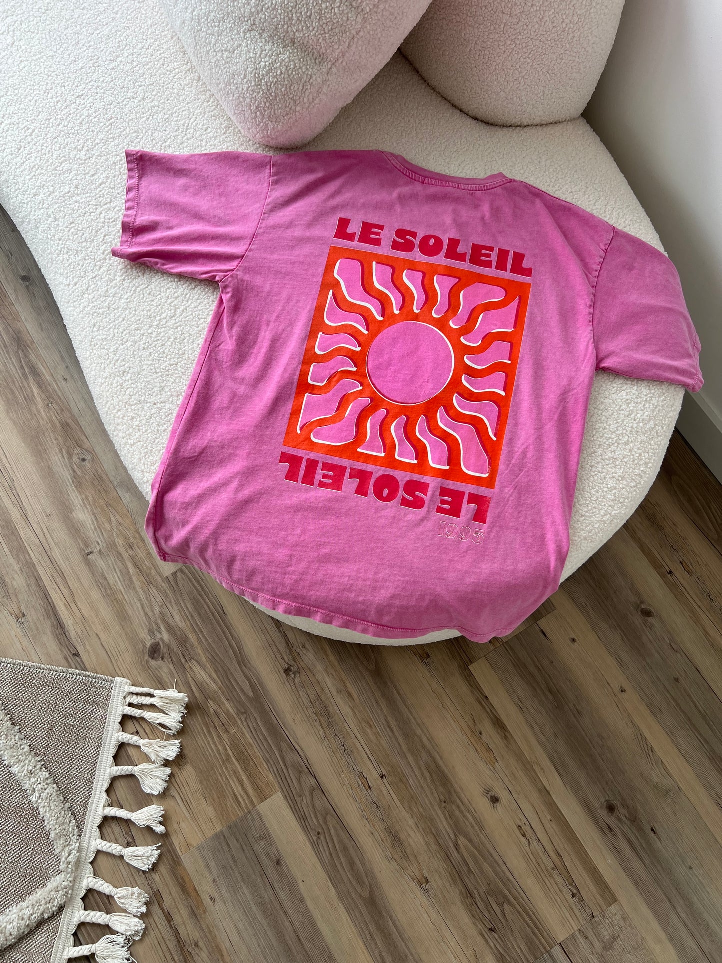 T-SHIRT SOLEIL ROSE