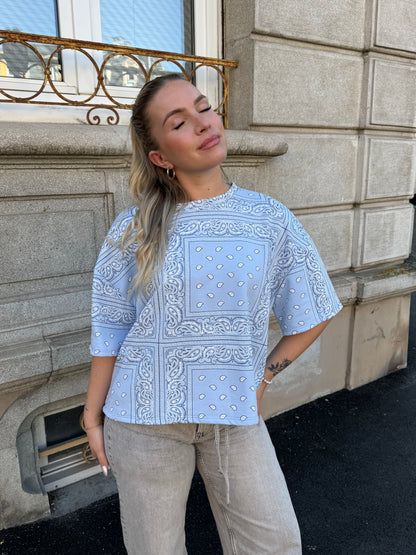 T-SHIRT BANDANA BLEU
