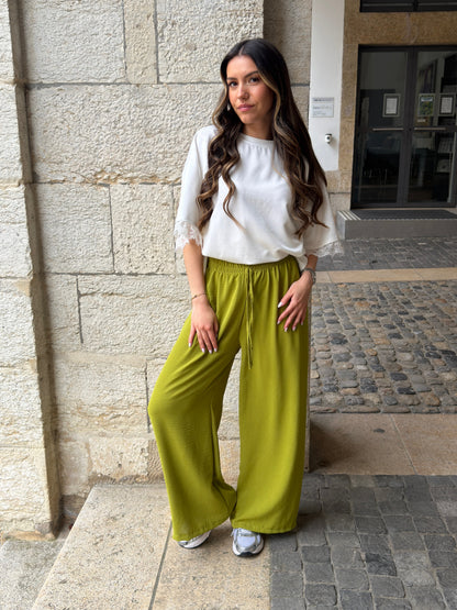 PANTALON FANNY OLIVE (PETITE & GRANDE)