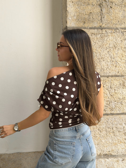 TOP ISAURE MARRON