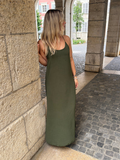 ROBE AURORE KAKI