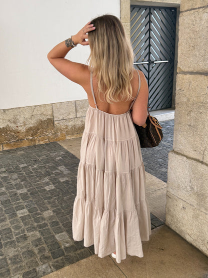 ROBE SOLEIL BEIGE (PRECOMMANDE, expédition courant juin)