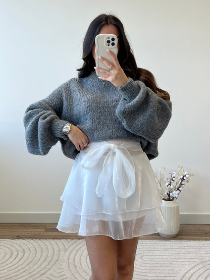 JUPE SHORT ZOA BLANCHE