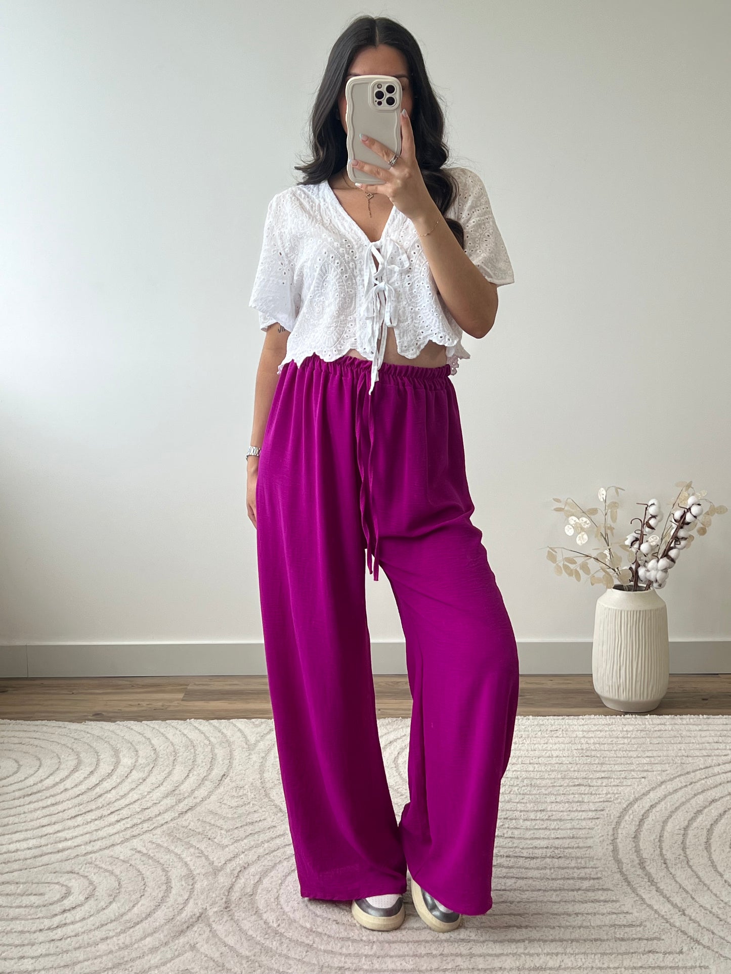PANTALON FANNY MAGENTA (PETITE & GRANDE)