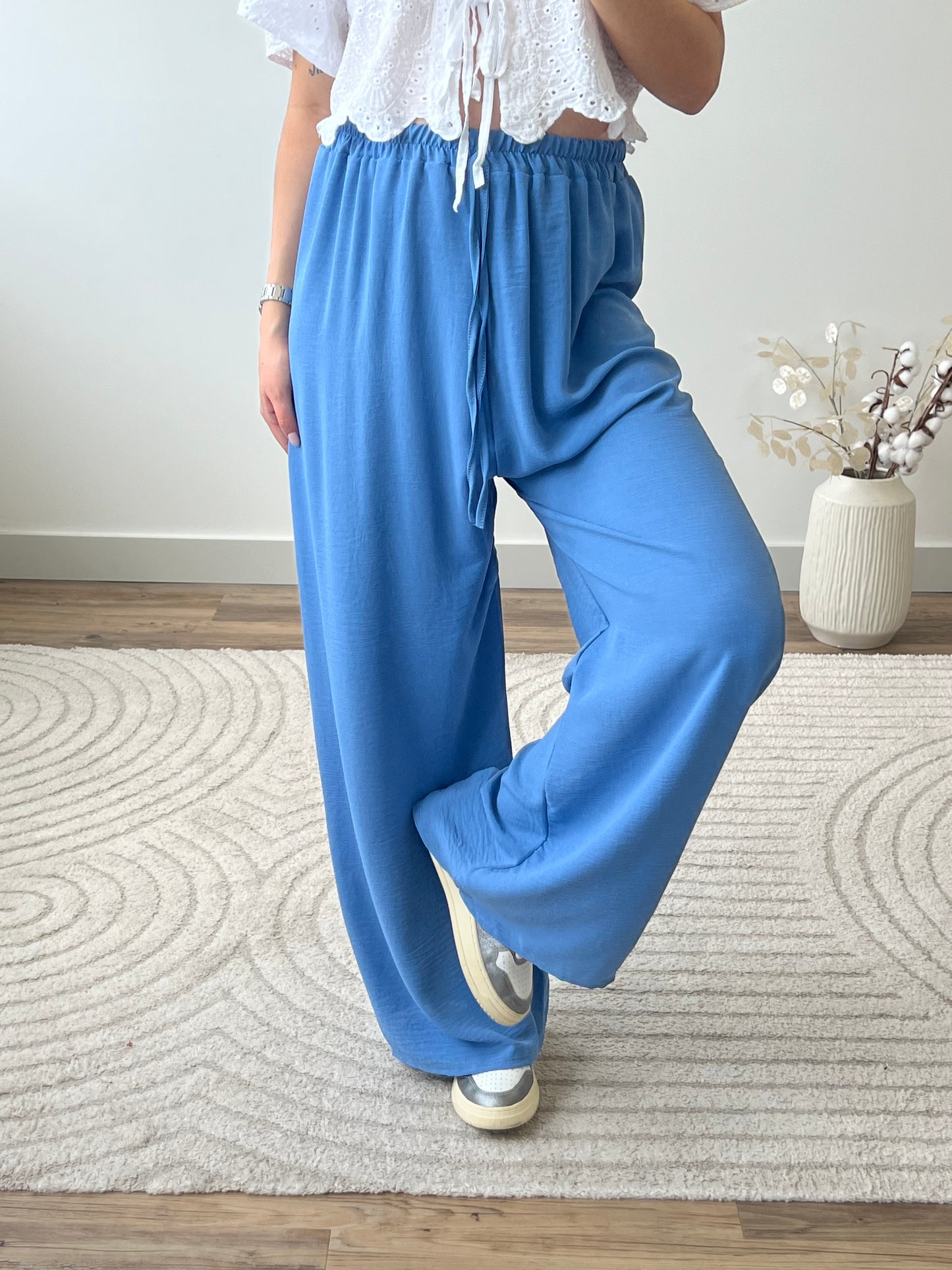 PANTALON FANNY BLEU (PETITE & GRANDE)