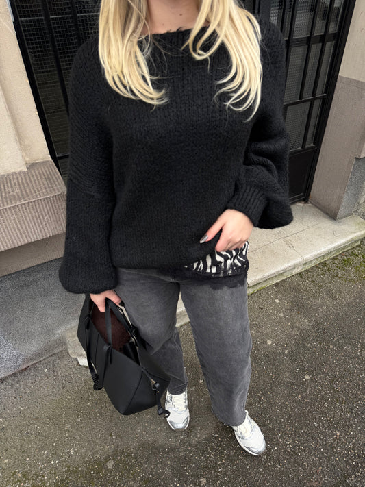 PULL ROMY NOIR (PRECO - EXPÉDITION 13/02)