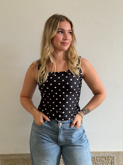 TOP ELOÏSE NOIR (PRECOMMANDE, expédition début juin)
