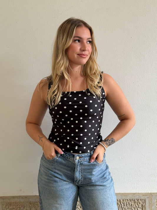 TOP ELOÏSE NOIR (PRECOMMANDE, expédition début juin)