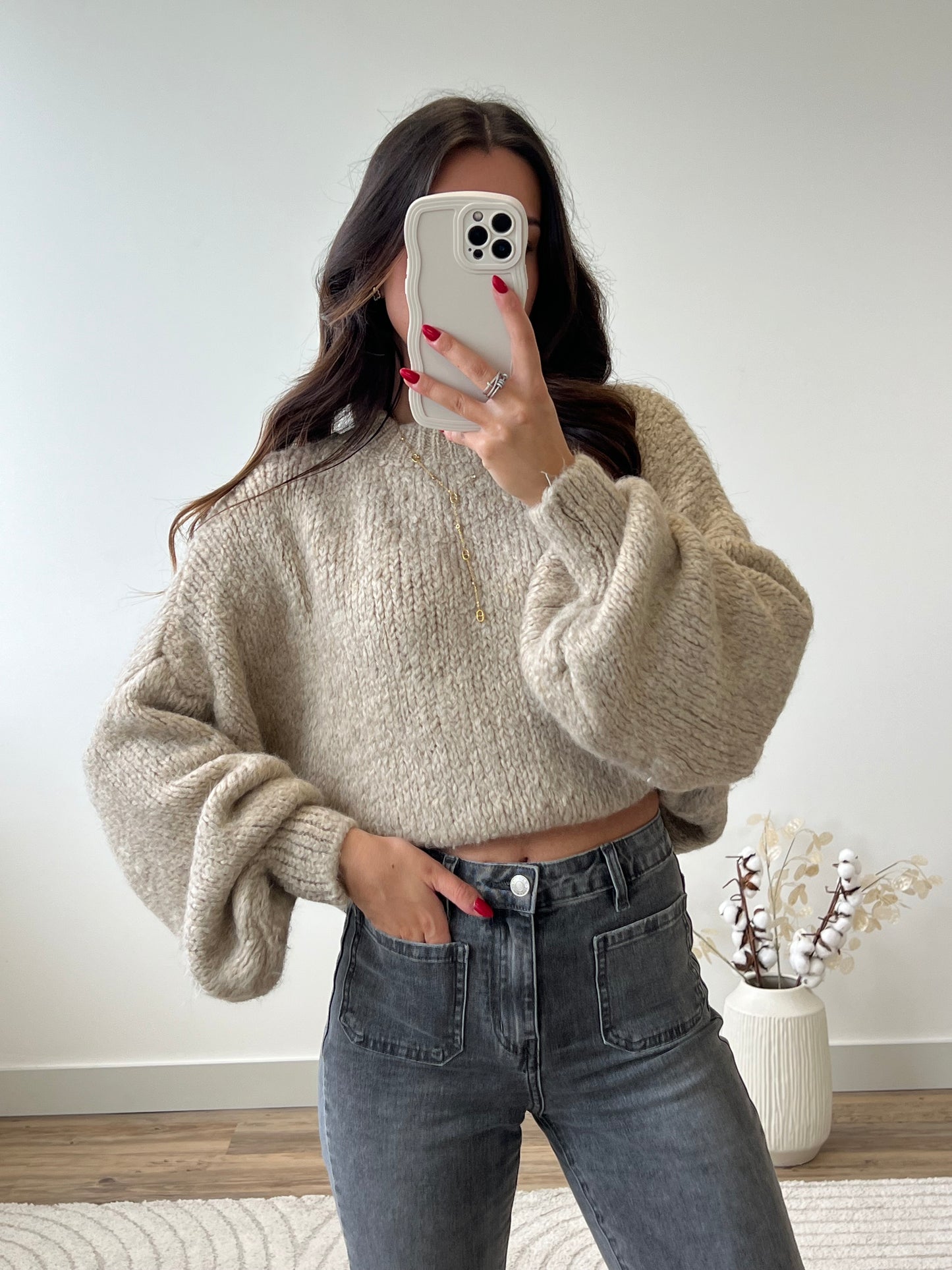 PULL LÉANNE BEIGE