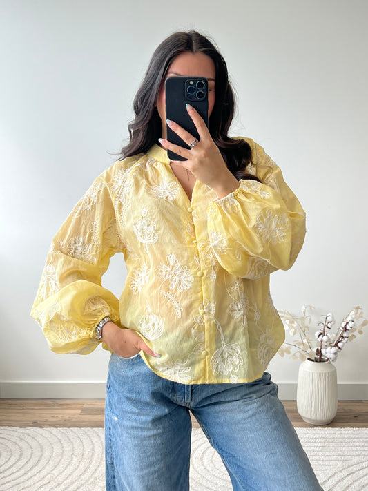 BLOUSE FLORA JAUNE
