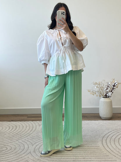 PANTALON MILA VERT D’EAU
