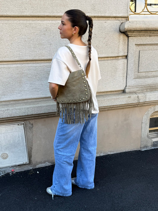 SAC FRANGE KAKI