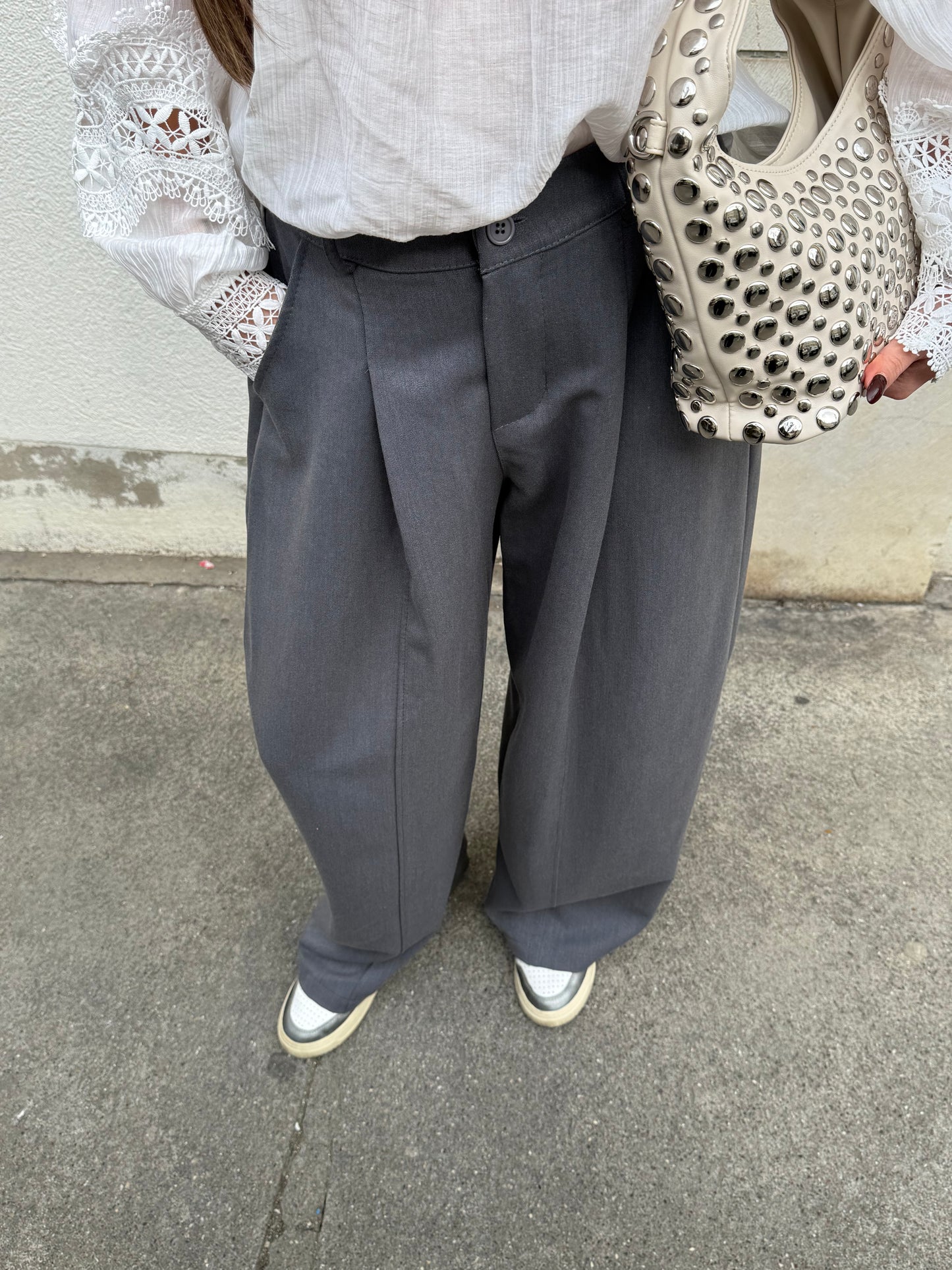 PANTALON BLAZER GRIS