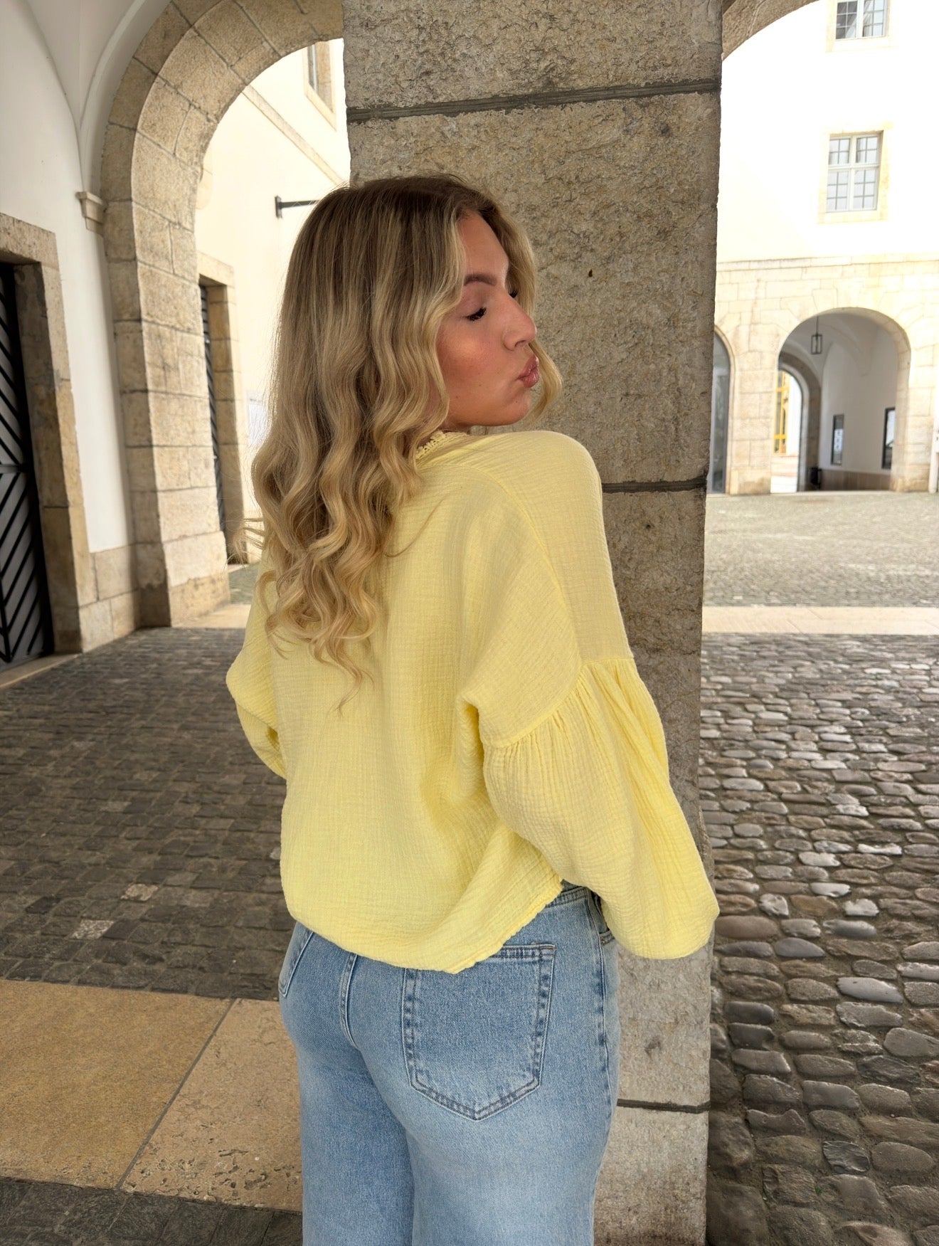 BLOUSE JADE JAUNE
