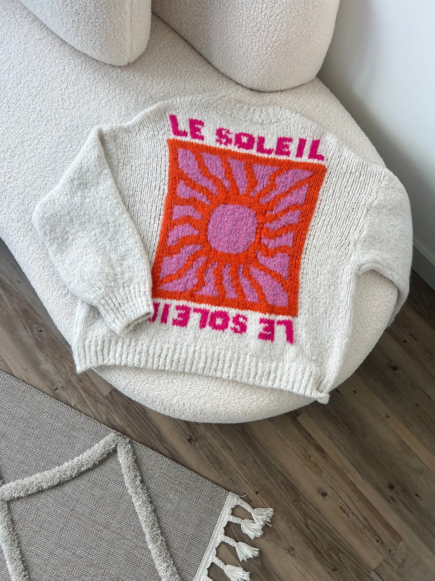 PULL SOLEIL ÉCRU