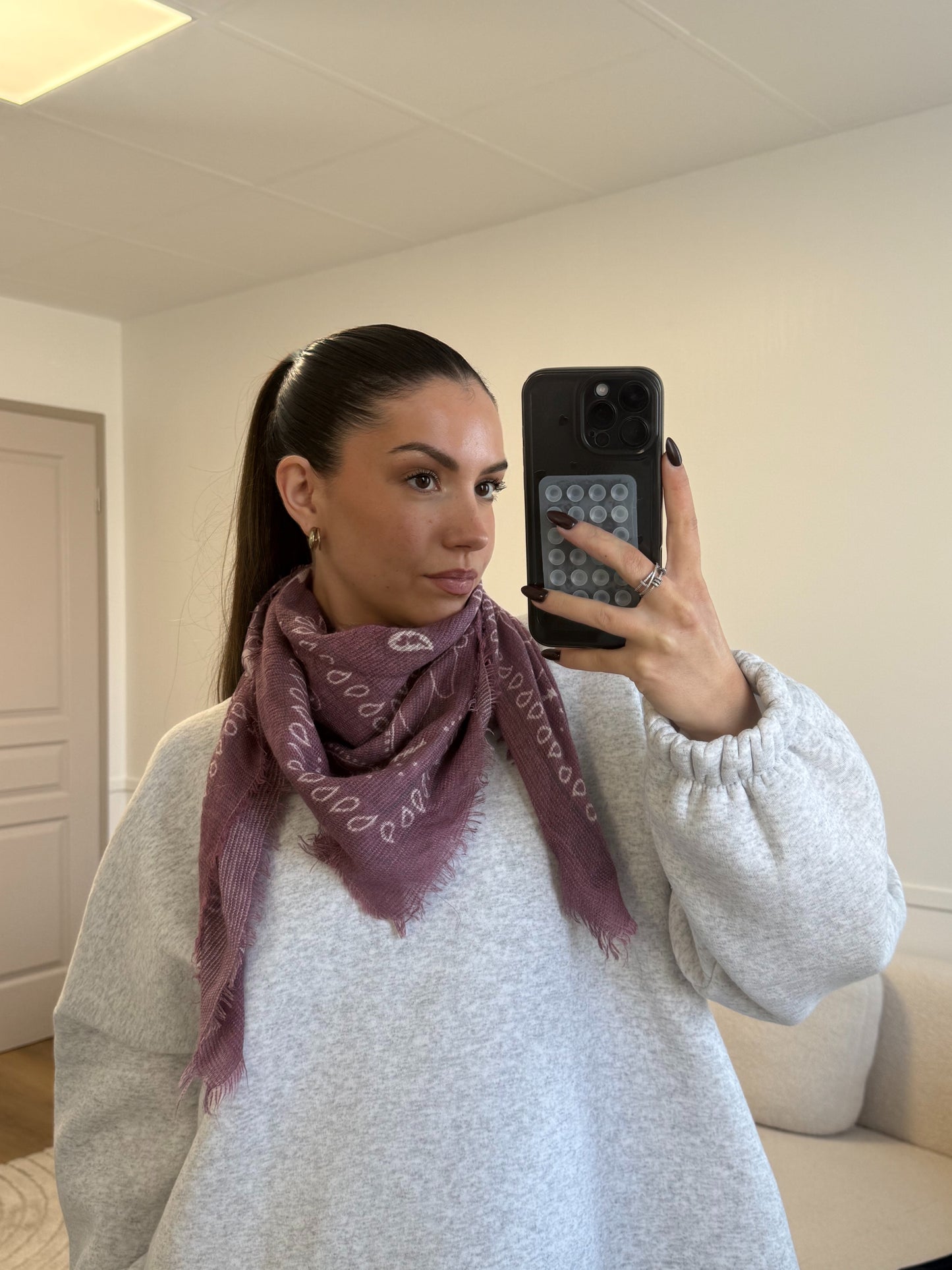 FOULARD KAREN MINI ROSE