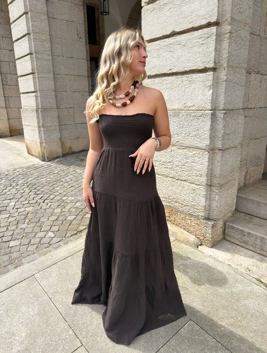 COLLIER ÉLYA MARRON