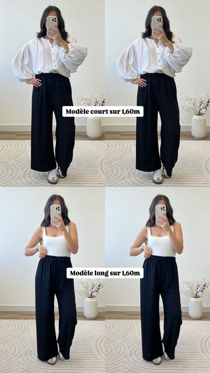 PANTALON FANNY JAUNE (PETITE & GRANDE)