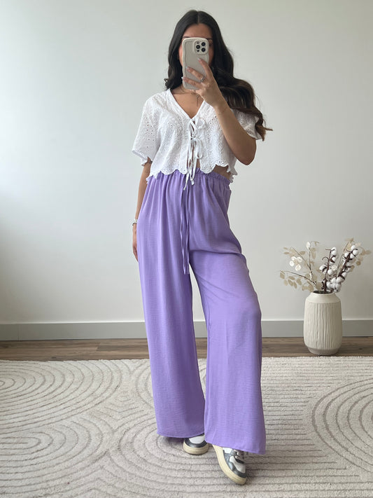 PANTALON FANNY LILAS (PETITE & GRANDE)