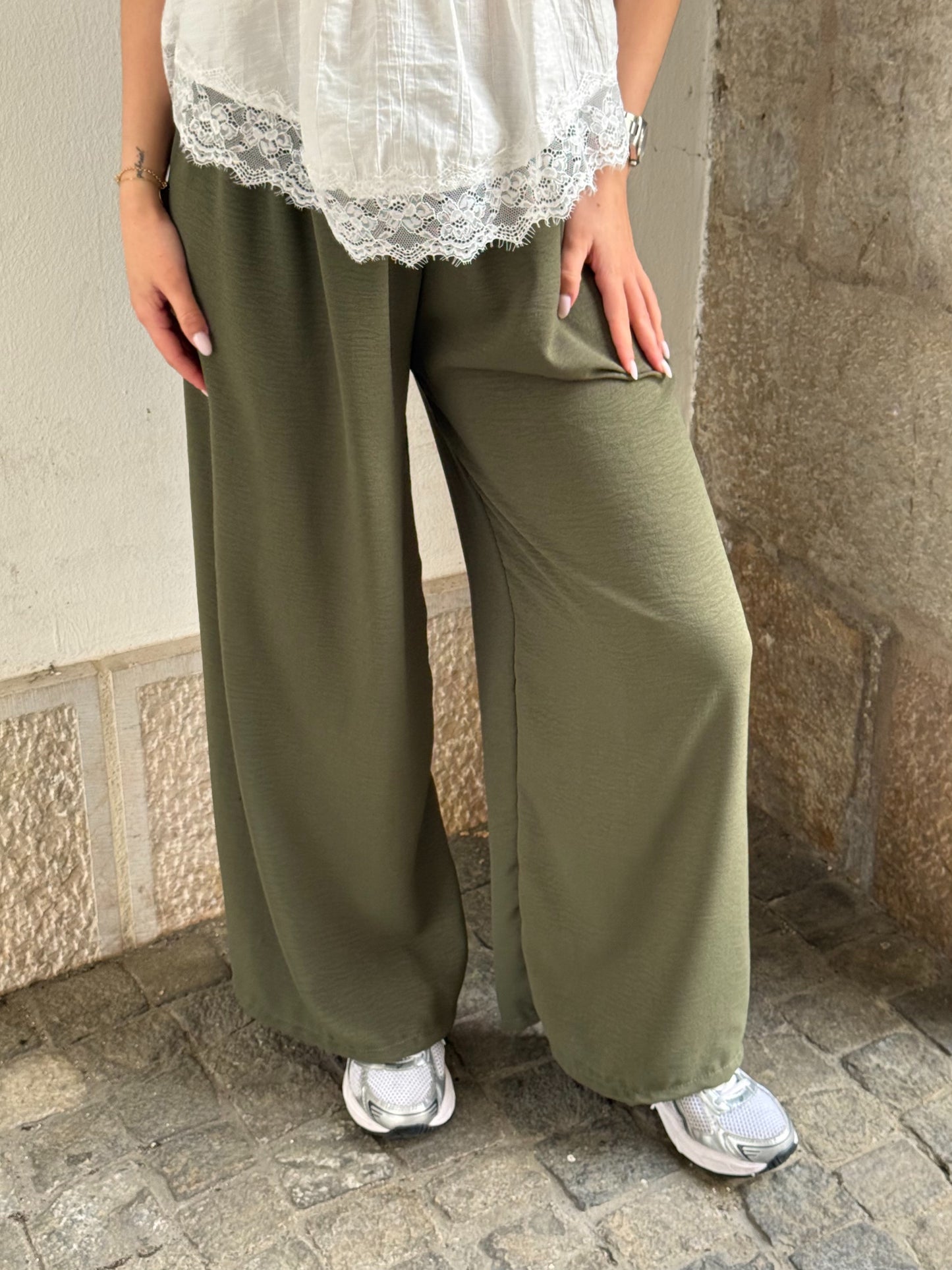 PANTALON FANNY KAKI (PETITE & GRANDE)