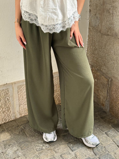 PANTALON FANNY KAKI (PETITE & GRANDE)