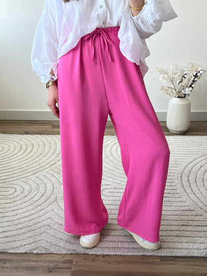 PANTALON FANNY ROSE BONBON (PETITE & GRANDE)