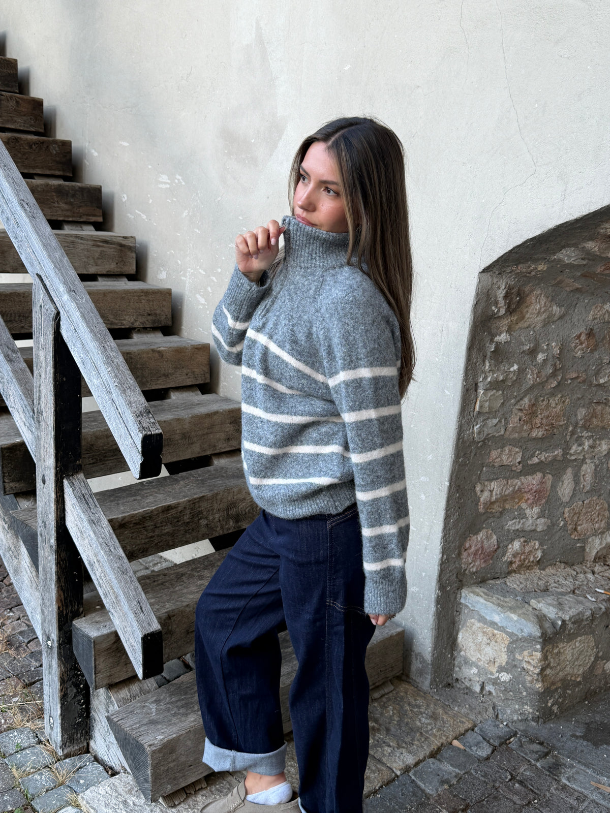 PULL MARIN GRIS