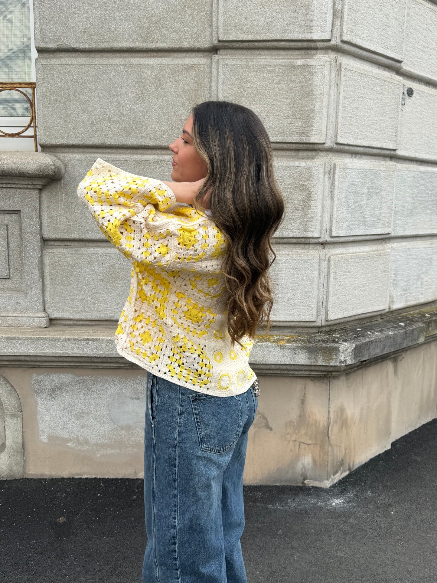 GILET CÉLESTE JAUNE