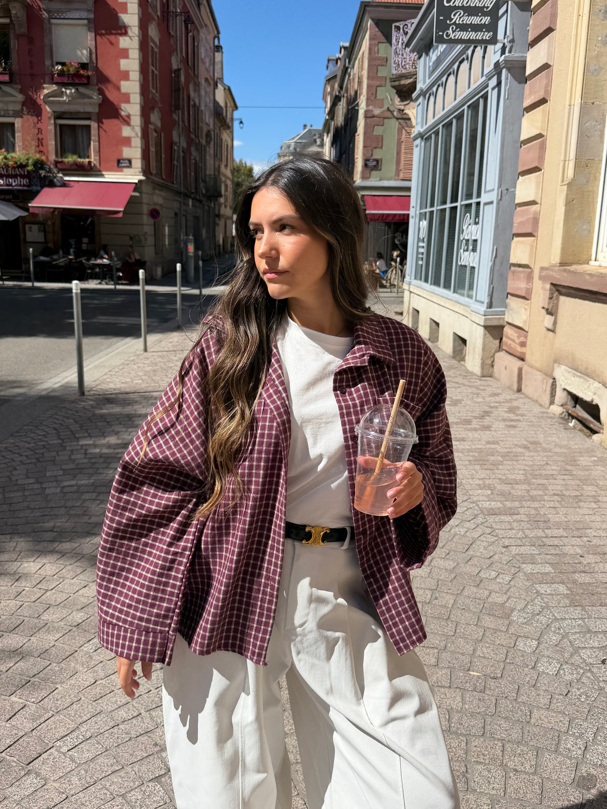 CHEMISE PAO PRUNE