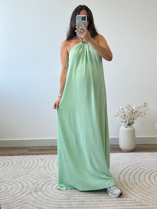 ROBE DANAÉ VERT D’EAU