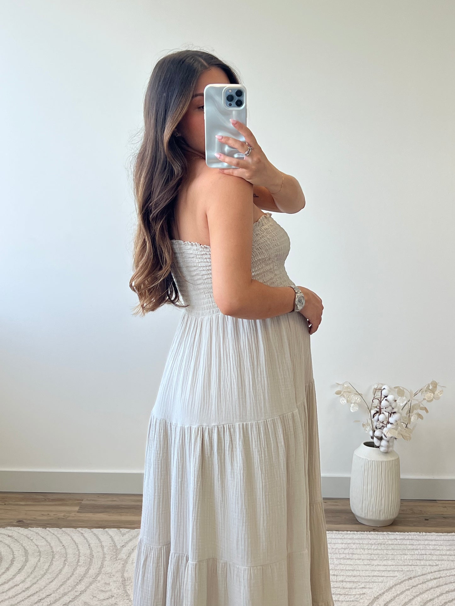 ROBE AMBRE BEIGE