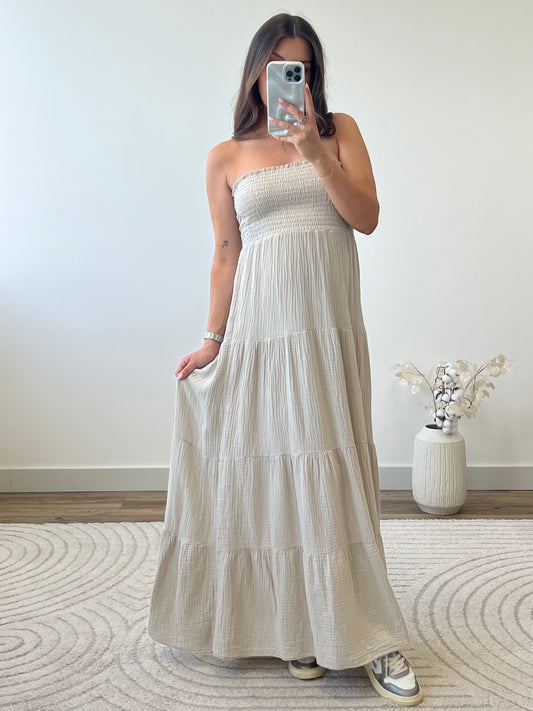 ROBE AMBRE BEIGE