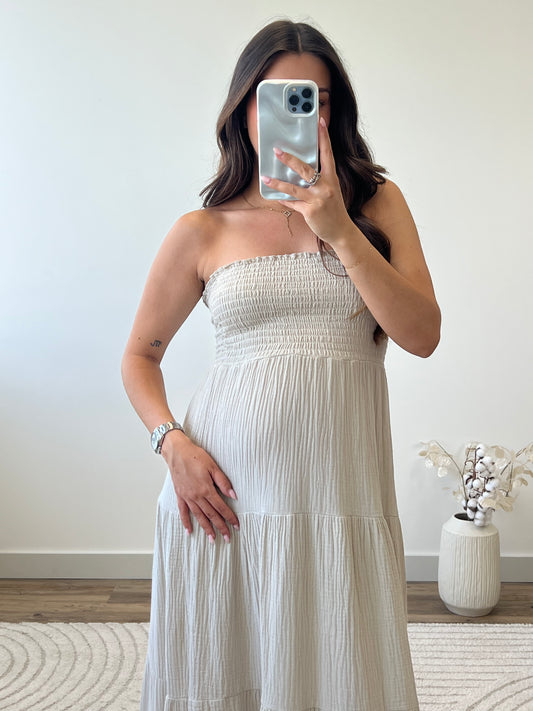 ROBE AMBRE BEIGE