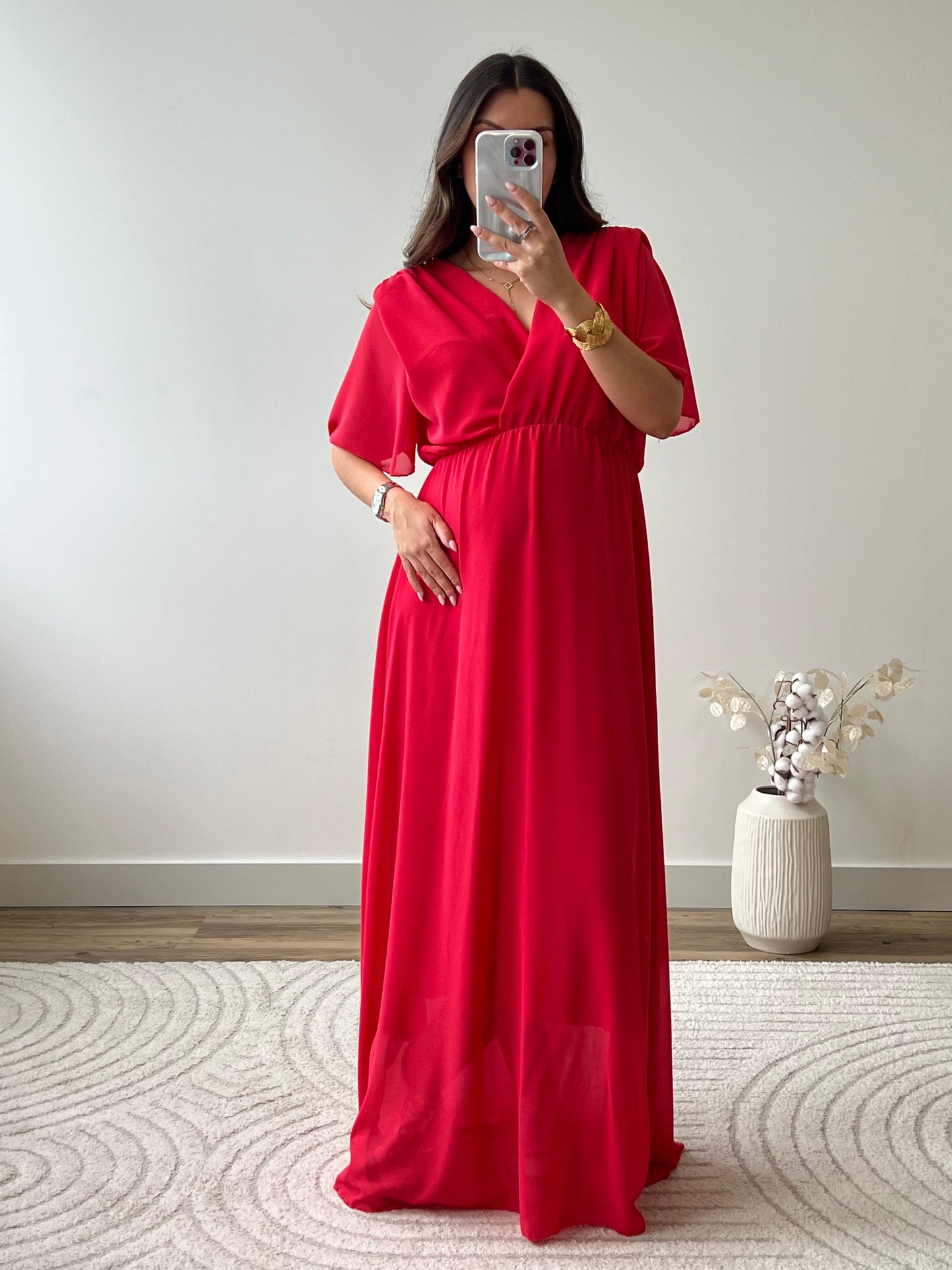 ROBE BIANCA FRAMBOISE