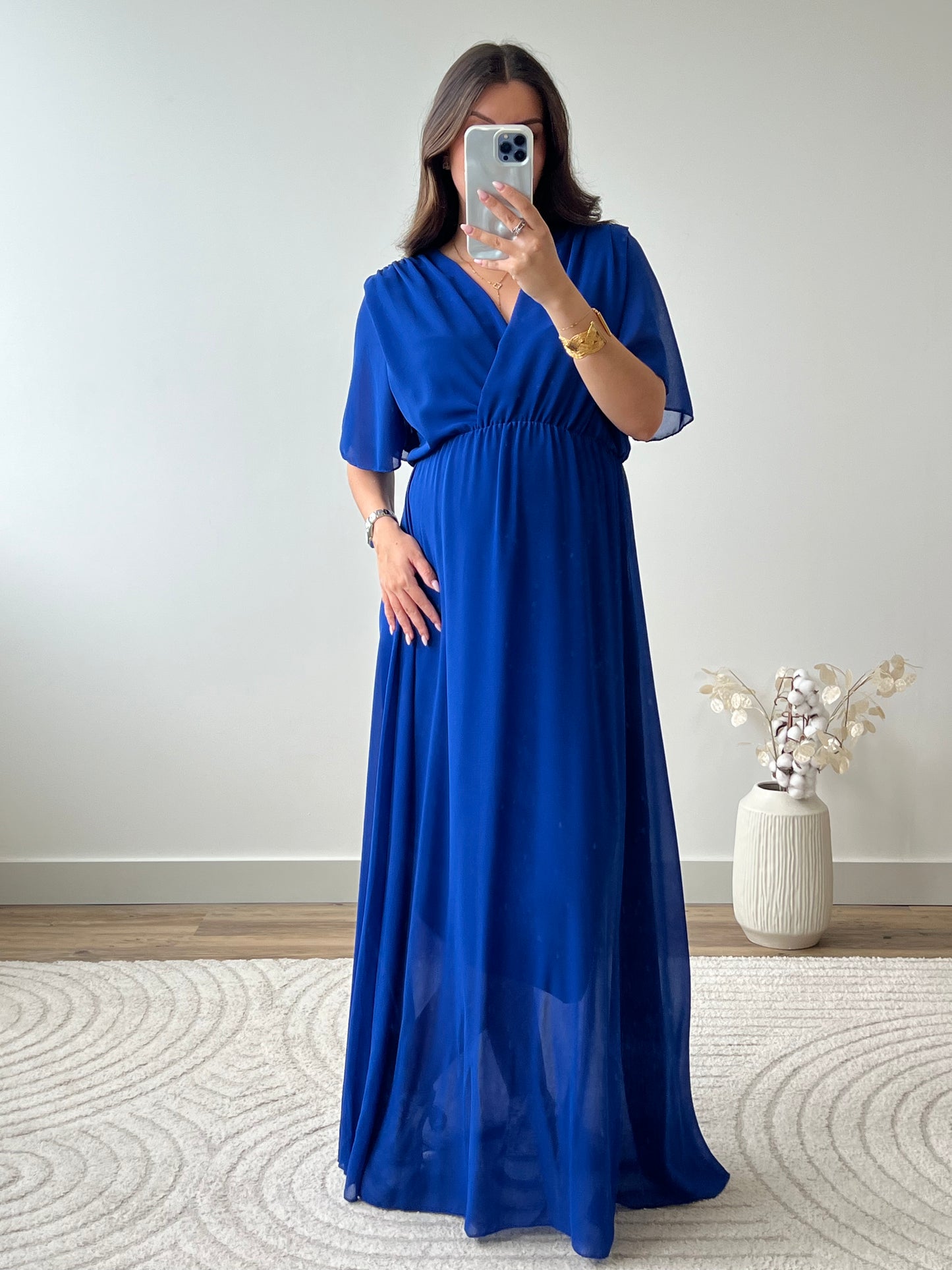 ROBE BIANCA BLEU ROI
