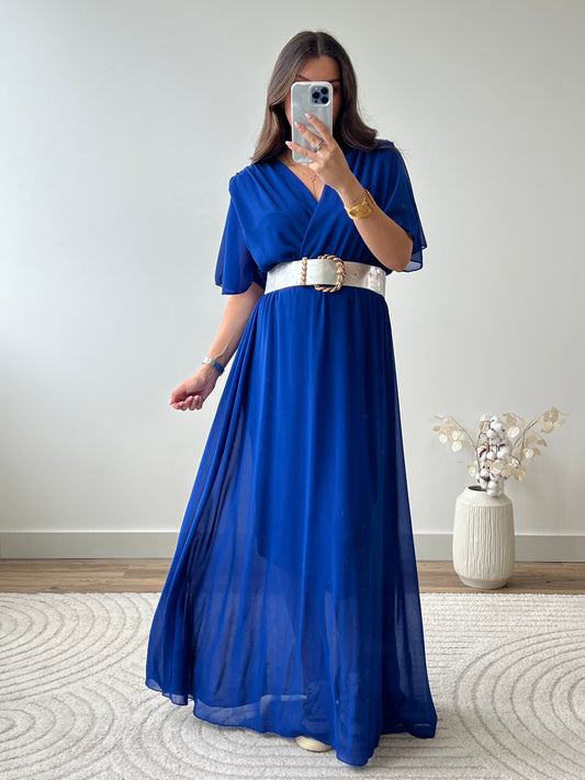 ROBE BIANCA BLEU ROI