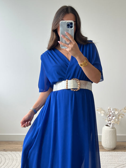 ROBE BIANCA BLEU ROI